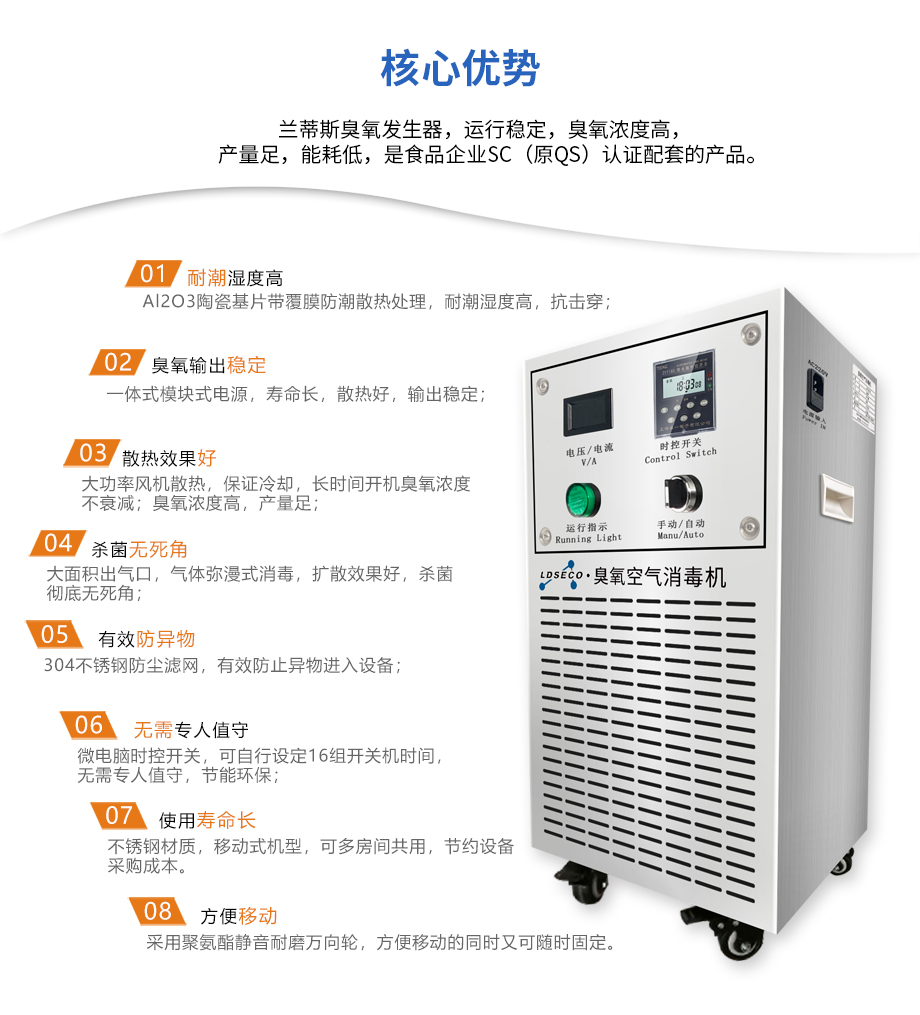 食物厂用臭氧爆发器